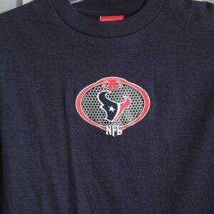 NFL Kids Houston Texans Navy Long Sleeve T-Shirt Medium NEW